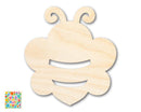 Unfinished Wood Simple Bee Shape | Wild at Play | DIY Craft Cutout | up to 6" DIY |