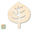 Unfinished Wood Simple Leaf Shape | Wild at Play | DIY Craft Cutout | up to 6" DIY |