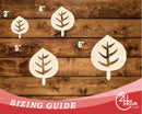 Unfinished Wood Simple Leaf Shape | Wild at Play | DIY Craft Cutout | up to 6" DIY |