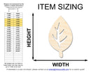 Unfinished Wood Simple Long Leaf Shape | Wild at Play | DIY Craft Cutout | up to 6" DIY |