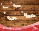 Unfinished Wood Simple Caterpillar Shape | Wild at Play | DIY Craft Cutout | up to 6" DIY |