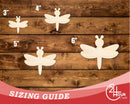 Unfinished Wood Simple Dragonfly Shape | Wild at Play | DIY Craft Cutout | up to 6" DIY |