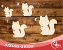 Unfinished Wood Simple Squirrel Shape | Wild at Play | DIY Craft Cutout | up to 6" DIY |