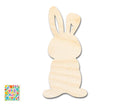 Unfinished Wood Simple Bunny Shape | Wild at Play | DIY Craft Cutout | up to 6" DIY |
