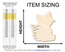 Unfinished Wood Simple Raccoon Shape | Wild at Play | DIY Craft Cutout | up to 6" DIY |