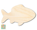 Unfinished Wood Simple Fish 1 Shape | Wild at Play | DIY Craft Cutout | up to 6" DIY |