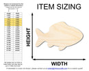 Unfinished Wood Simple Fish 1 Shape | Wild at Play | DIY Craft Cutout | up to 6" DIY |