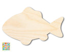 Unfinished Wood Simple Fish 2 Shape | Wild at Play | DIY Craft Cutout | up to 6" DIY |