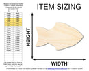 Unfinished Wood Simple Fish 3 Shape | Wild at Play | DIY Craft Cutout | up to 6" DIY |