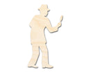 Unfinished Wood Mysterious Man Silhouette | DIY Craft Cutout | up to 46" DIY