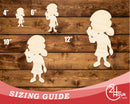 Unfinished Wood Scout Girl Silhouette | DIY Craft Cutout | up to 46" DIY