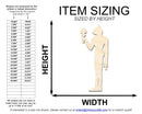 Unfinished Wood Bastet Shape - Egypt - Mythical - Craft - up to 46" DIY
