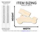 Unfinished Wood Sprint Car Shape - Kid's Room - Craft - up to 46" DIY