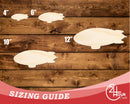 Unfinished Wood Zeppelin | DIY Craft Cutout | up to 46" DIY