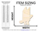 Unfinished Wood Cartoon Aussie Dog Shape - Craft - up to 46" DIY