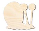 Unfinished Wood Cartoon Snail Shape - Craft - up to 46" DIY