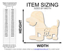 Unfinished Wood Cartoon Toy Wiener Dog Shape - Craft - up to 46" DIY