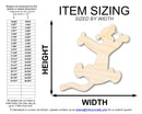 Unfinished Wood Cartoon Tiger Shape - Craft - up to 46" DIY