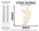 Unfinished Wood Cartoon Pig Shape - Craft - up to 46" DIY