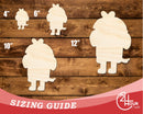 Unfinished Wood Cartoon Dog Shape - Craft - up to 46" DIY