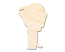 Unfinished Wood Cartoon Wiener Dog Shape - Craft - up to 46" DIY