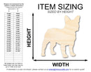 Unfinished Wood French Bulldog Shape - Craft - up to 46" DIY