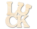Unfinished Wood Horseshoe Luck Shape - Craft - up to 46" DIY