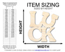 Unfinished Wood Horseshoe Luck Shape - Craft - up to 46" DIY