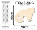 Unfinished Wood Red Panda Shape - Craft - up to 46" DIY