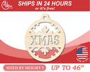 Unfinished Wood Xmas Ornament Shape - Craft - up to 46" DIY