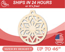 Unfinished Wood Snowflake Ornament Shape - Craft - up to 46" DIY