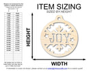 Unfinished Wood Joy Ornament Shape - Craft - up to 46" DIY