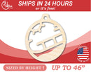 Unfinished Wood Sled Ornament Shape - Craft - up to 46" DIY