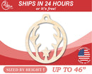 Unfinished Wood Antler Ornament Shape - Craft - up to 46" DIY