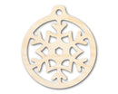 Unfinished Wood Fun Snowflake Ornament Shape - Craft - up to 46" DIY