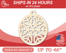 Unfinished Wood Origami Snowflake Ornament Shape - Craft - up to 46" DIY