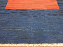 Blue and Red Turkish Kilim Rug, New 6x9 - 7x10 Flatweave Area Rugs, Hand Woven, Wool Handmade Oriental Kilim Abstract Modern Boho, Minimal