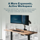 Electric Height Adjustable Standing Desk 54 By 26 Inches Reclaimed Wood