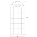 Lovecup Standing Barnwood Pane Floor Mirror in White Harvest Finish