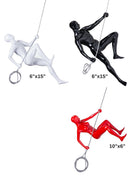 Wall Sculpture Climbing Set // Black, Red and White