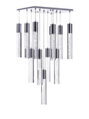 Acrylic Cylinder Chandelier// 13 Light