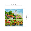 Gobelin canvas for halfstitch without yarn Four Seasons - Summer 2588D