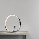 Circular Design LED Table Lamp // Chrome