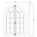 Lovecup Barn Door Pane Mirror that Opens