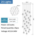 Vernazza | Creative Staircase Crystal Chandelier