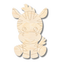 Unfinished Wood Etched Zebra Shape | Paint By Line Crafts | up to 30" DIY