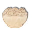 Unfinished Wood Etched Salad Shape | Paint By Line Crafts | up to 30" DIY
