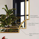 32x48 Inch Gold Wall Mirror Beveled Full Length Mirror