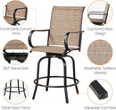 Outdoor Swivel Barstools Set of Four for Comfort