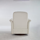 Swivel Accent Chair Modern Barrel Armchair with Wood Base for Bedroom Reading Waiting Living Room